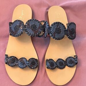 Jack Rogers Women's Navy Blue  Sandals